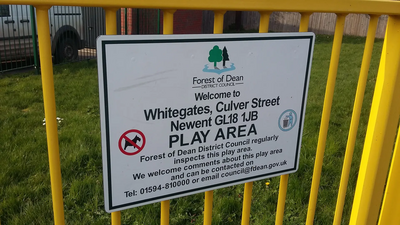 Play area sign