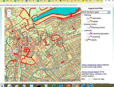 A map search for planning