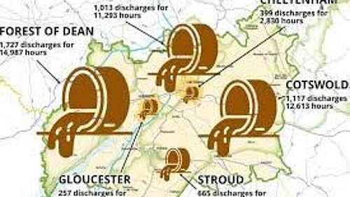 Map of county spills